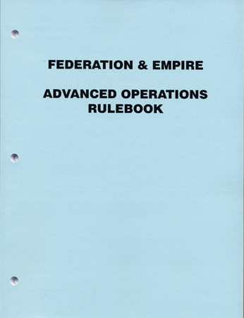 F&E: Advanced Operations Rulebook 2022 - Click Image to Close