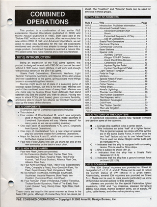 F&E: Combined Operations 2021