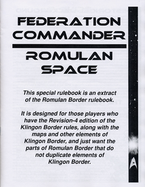 Romulan Space rulebook *